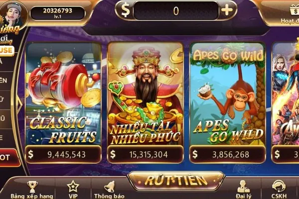 Game slot đa dạng chủ đề và giải thưởng lớn